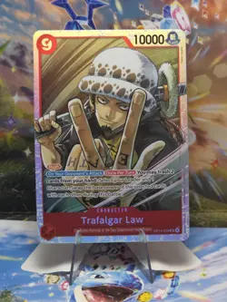 One Piece TCG Trafalgar Law OP14-009 SR The Azure Sea's Seven NM - Image 1