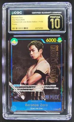 2024 ONE PIECE RORONOA ZORO LIVE ACTION PROMO P-056 CGC 10 PRISTINE TL3 - Image 1