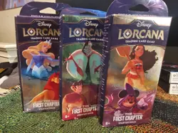 3 x Disney Lorcana TCG 1st Chapter Starter Deck Set 1 Of Each Sealed - Image 1