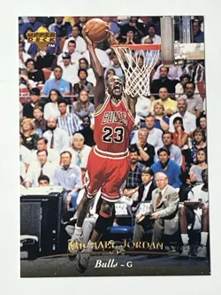 Michael Jordan 1995-96 Upper Deck #23 Chicago Bulls “The GOAT” great card NM/MT - Image 1