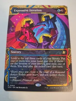 MTG Magic The Gathering Secrets of Strixhaven Expressive Iteration rare exc con - Image 1