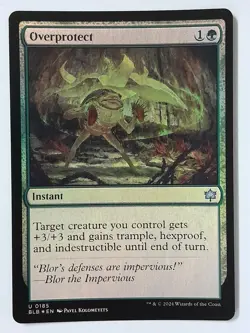 Overprotect (Foil) - NM Near Mint - BLB Bloomburrow - MTG Magic Card - Instant - Image 1