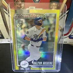2026 Topps Series 1 Dalton Rushing Yellow Rainbow Foil /399 Los Angeles Dodgers - Image 1