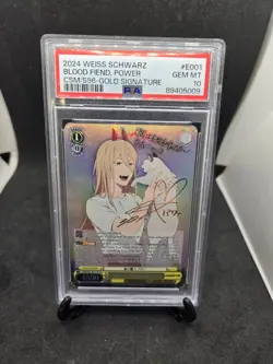 2024 Weiss Schwarz English Chainsaw Man 001 the Blood Fiend, Power SP PSA 10 - Image 3