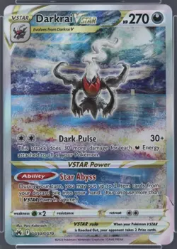 Darkrai VSTAR Crown Zenith GG50/GG70 Galarian Gallery Pokemon TCG 2023 Mint - Image 1
