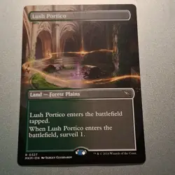 Lush Portico x 1 - Borderless - MTG Murders at Karlov Manor 327 - Rare Land - Image 2