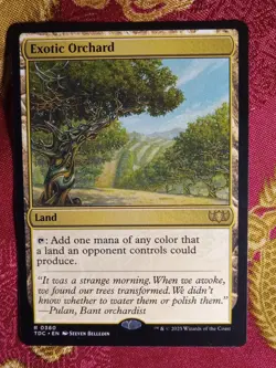 Exotic Orchard Tarkir Dragonstorm COMMANDER Magic The Gathering MTG rare land - Image 1