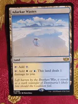 Adarkar Wastes Tarkir Dragonstorm COMMANDER Magic The Gathering MTG pain land - Image 1