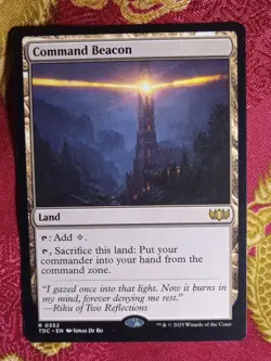 Command Beacon Tarkir Dragonstorm COMMANDER Magic The Gathering MTG rare land - Image 1