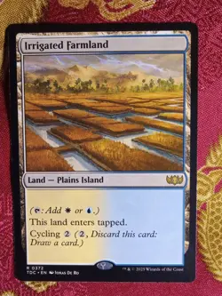 Irrigated Farmland Tarkir Dragonstorm COMMANDER Magic The Gathering MTG rare - Image 1