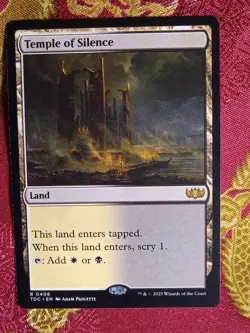 Temple of Silence Tarkir Dragonstorm COMMANDER Magic The Gathering MTG scry land - Image 1
