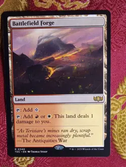 Battlefield Forge Tarkir Dragonstorm COMMANDER Magic The Gathering MTG pain land - Image 1