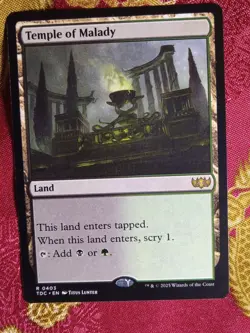 Temple of Malady Tarkir Dragonstorm COMMANDER Magic The Gathering MTG scry land - Image 1
