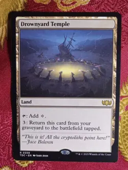 Drownyard Temple Tarkir Dragonstorm COMMANDER Magic The Gathering MTG rare land - Image 1