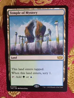Temple of Mystery Tarkir Dragonstorm COMMANDER Magic The Gathering MTG rare - Image 1