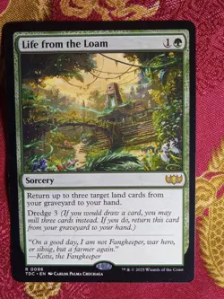Life from the Loam Tarkir Dragonstorm COMMANDER Magic the gathering MTG rare - Image 1