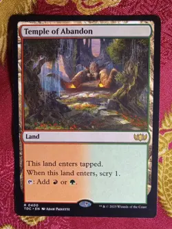 Temple of Abandon Tarkir Dragonstorm COMMANDER Magic The Gathering MTG rare - Image 1