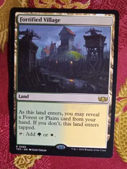 Fortified Villiage Tarkir Dragonstorm COMMANDER Magic The Gathering MTG rare - Image 1