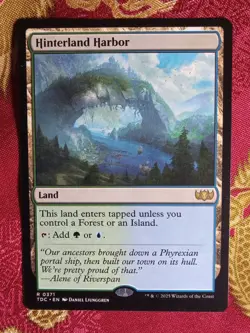 Hinterland Harbor Tarkir Dragonstorm COMMANDER Magic The Gathering MTG rare land - Image 1