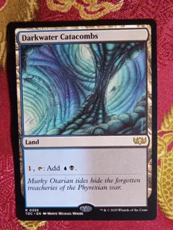 Darkwater Catacombs Tarkir Dragonstorm COMMANDER Magic The Gathering MTG rare - Image 1