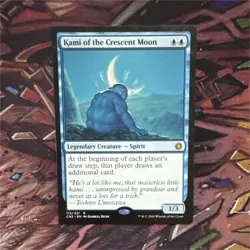 Magic: The Gathering Kami of the Crescent Moon Conspiracy Rare Legendary Blue - Image 1