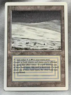 Tundra Revised Dual Land NM/LP condition Magic The Gathering - Image 1