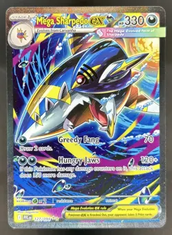 2025 Pokemon PFL Mega Sharpedo ex Special Illustration Rare #127/094 - Image 1