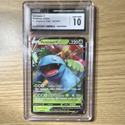 Venusaur V Pokemon Card Champion's Path 01/73 Ultra Rare Holo CGC 10 2020 - Image 1