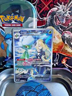 Pokemon TCG Cynthia's Roserade 184/182 Destined Rivals Illustration Rare - Image 1