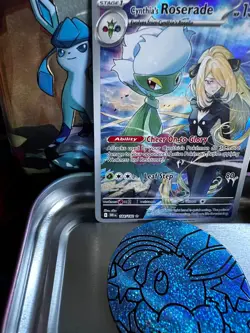 Pokemon TCG Cynthia's Roserade 184/182 Destined Rivals Illustration Rare - Image 5