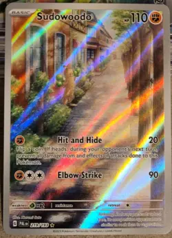 Pokemon Sudowoodo 219/193 Paldea Evolved Illustration Rare 2023 NM Or Better - Image 1
