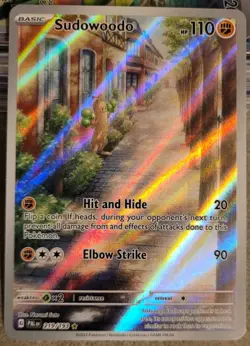Pokemon Sudowoodo 219/193 Paldea Evolved Illustration Rare 2023 NM Or Better - Image 2