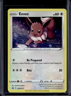2019-2023 Pokemon SWSH Black Star Promos Eevee Holo #SWSH127 - Image 1