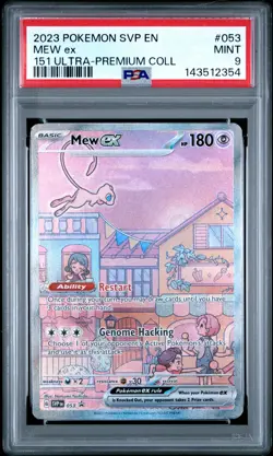 2023 POKEMON SVP PROMO 151 ULTRA-PREMIUM COLLECTION #053 MEW EX PSA 9 - Image 1
