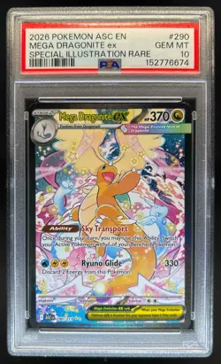 2026 Pokemon Mega Dragonite ex Special Illustration Rare #290/217 PSA 10 - Image 1