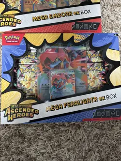 Pokemon TCG: Mega Evolutions Ascended Heroes Mega Ex Lot Of 2 Sealed. - Image 3