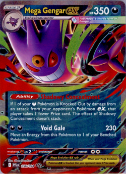 Mega Gengar EX #056/094 Double Rare Phantasmal Flames Pokemon 2025 NM - Image 1