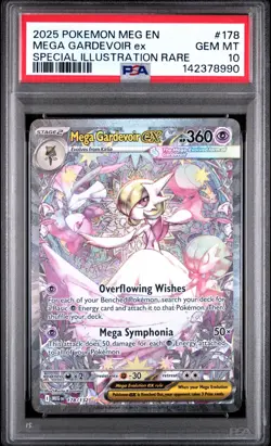 2025 Pokemon MEG En Mega Gardevoir Ex Special Illustration Rare #178 PSA 10 Gem - Image 1