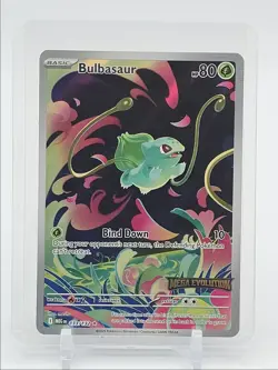 BULBASAUR 2025 POKEMON MEGA EVOLUTION ILLUSTRATION RARE 133/132 Q6846 - Image 1