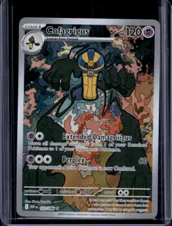 2025 Pokemon White Flare Cofagrigus Illustration Rare #123/086 - Image 1