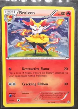 Braixen XY161 Black Star Promo Holo Rare Pokemon 2014 - Image 1