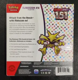 Pokemon TCG: Scarlet & Violet-151 Alakazam EX Collection Box New Sealed EN 820650855269 - Image 2