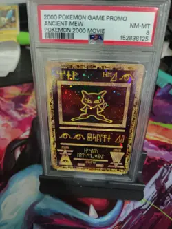 Pokemon 2000 Game Movie Promo Ancient Mew PSA 8 - Image 1