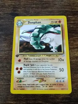 Pokemon Neo Genesis 1st Edition Donphan 21/111 Non Holo NM-MINT - Image 1
