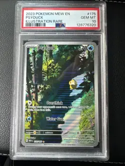 Pokemon TCG Psyduck 175/165 Scarlet & Violet Illustration Rare Holo PSA 10 EN - Image 1