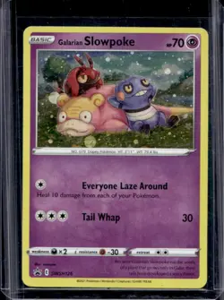 2019-2023 Pokemon SWSH Black Star Promos Galarian Slowpoke Holo #SWSH126 - Image 1