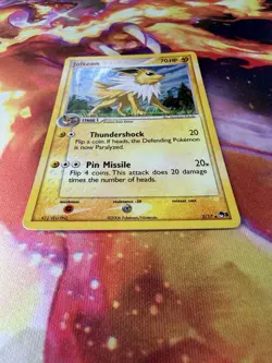 Jolteon 3/17 NM *HOLO SWIRL* Holo Rare POP Series 3 2006 Pokemon TCG - Image 2