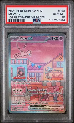 2023 POKEMON 151 ULTRA-PREMIUM COLLECTION PROMO #053 MEW EX PSA 10 - Image 1
