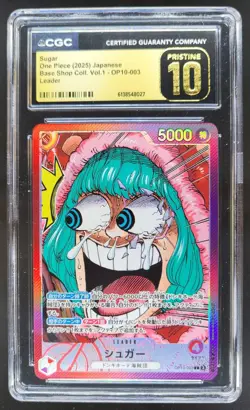 2025 ONE PIECE JP SUGAR LEADER OP10-003 CGC 10 PRISTINE PT - Image 1