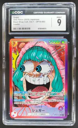 2025 ONE PIECE JP SUGAR LEADER OP10-003 CGC 9 PT - Image 1